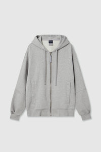 EDUARDO Overfit Incision Balloon Hoodie Zip-Up.