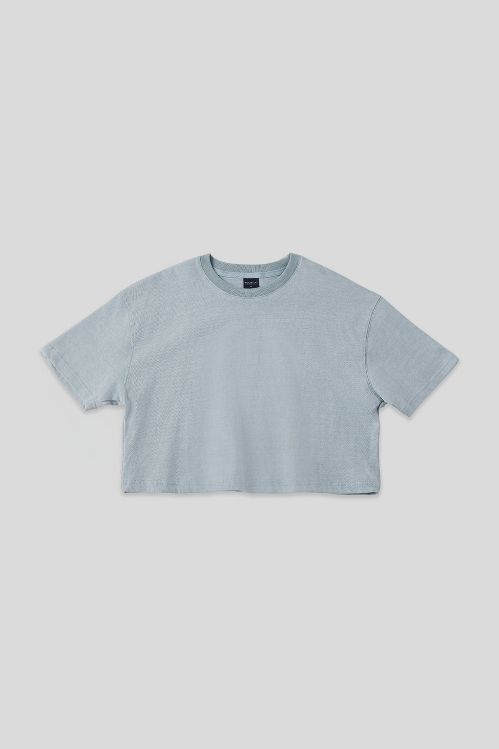 Women’s Semi-Oversized Pigment-Dyed Cropped Short-Sleeve T-Shirt