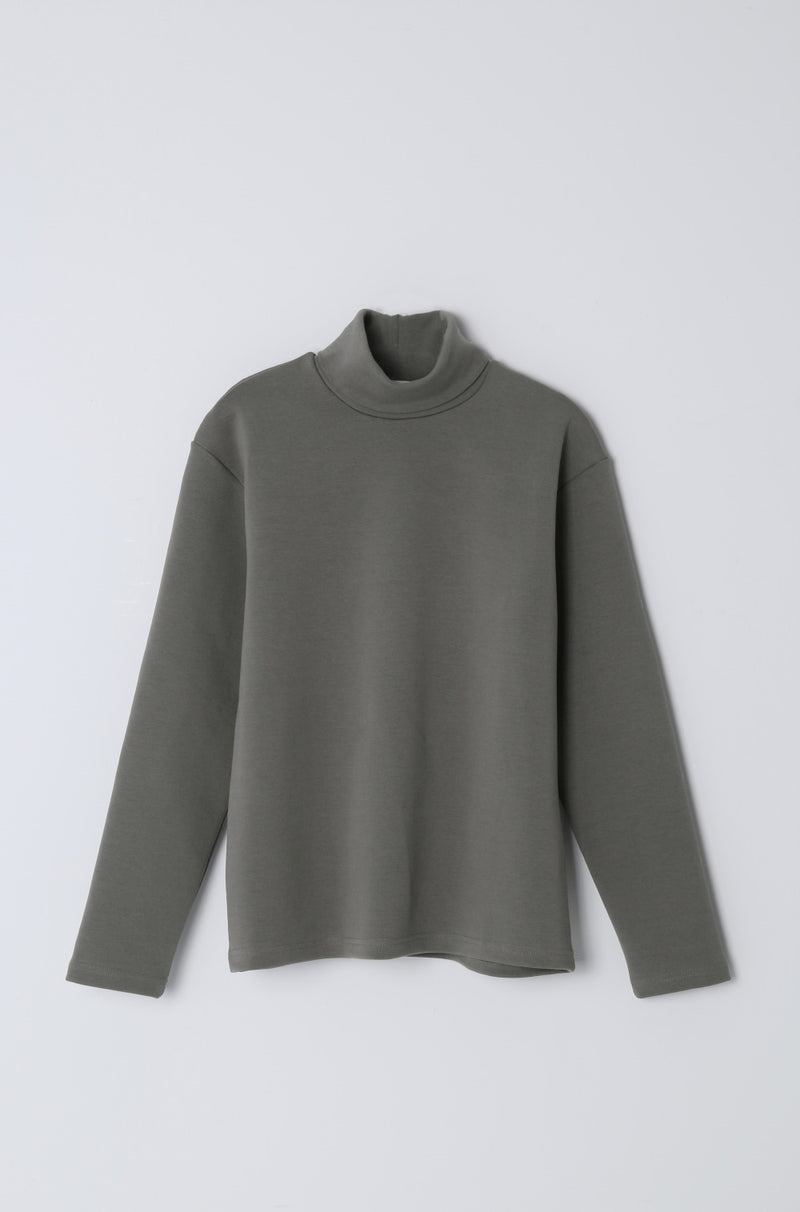 EDUARDO Men Turtleneck Premium Cotton Blend Heavyweight Long Sleeve Semi Over T-Shirt Pullover.