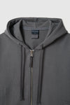 EDUARDO Overfit Incision Balloon Hoodie Zip-Up.