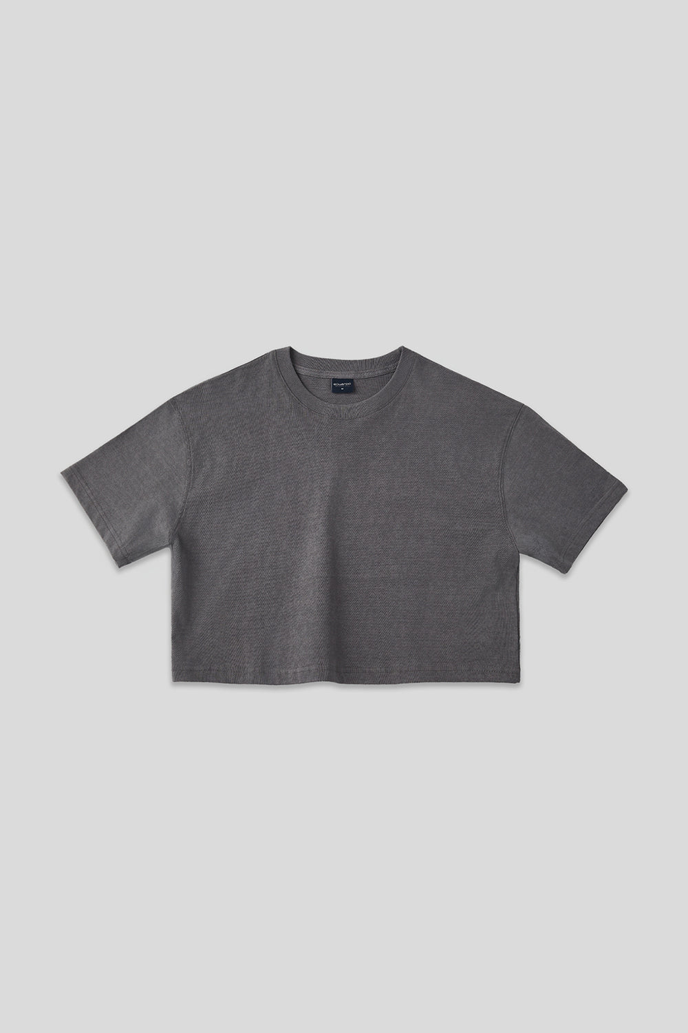 Women’s Semi-Oversized Pigment-Dyed Cropped Short-Sleeve T-Shirt