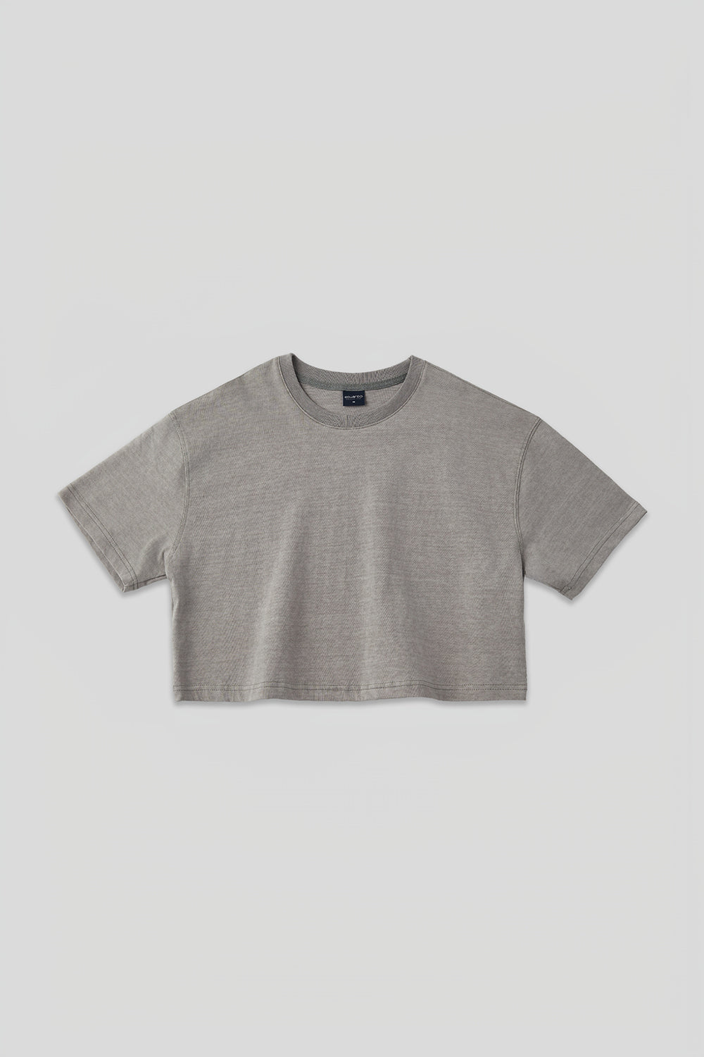 Women’s Semi-Oversized Pigment-Dyed Cropped Short-Sleeve T-Shirt
