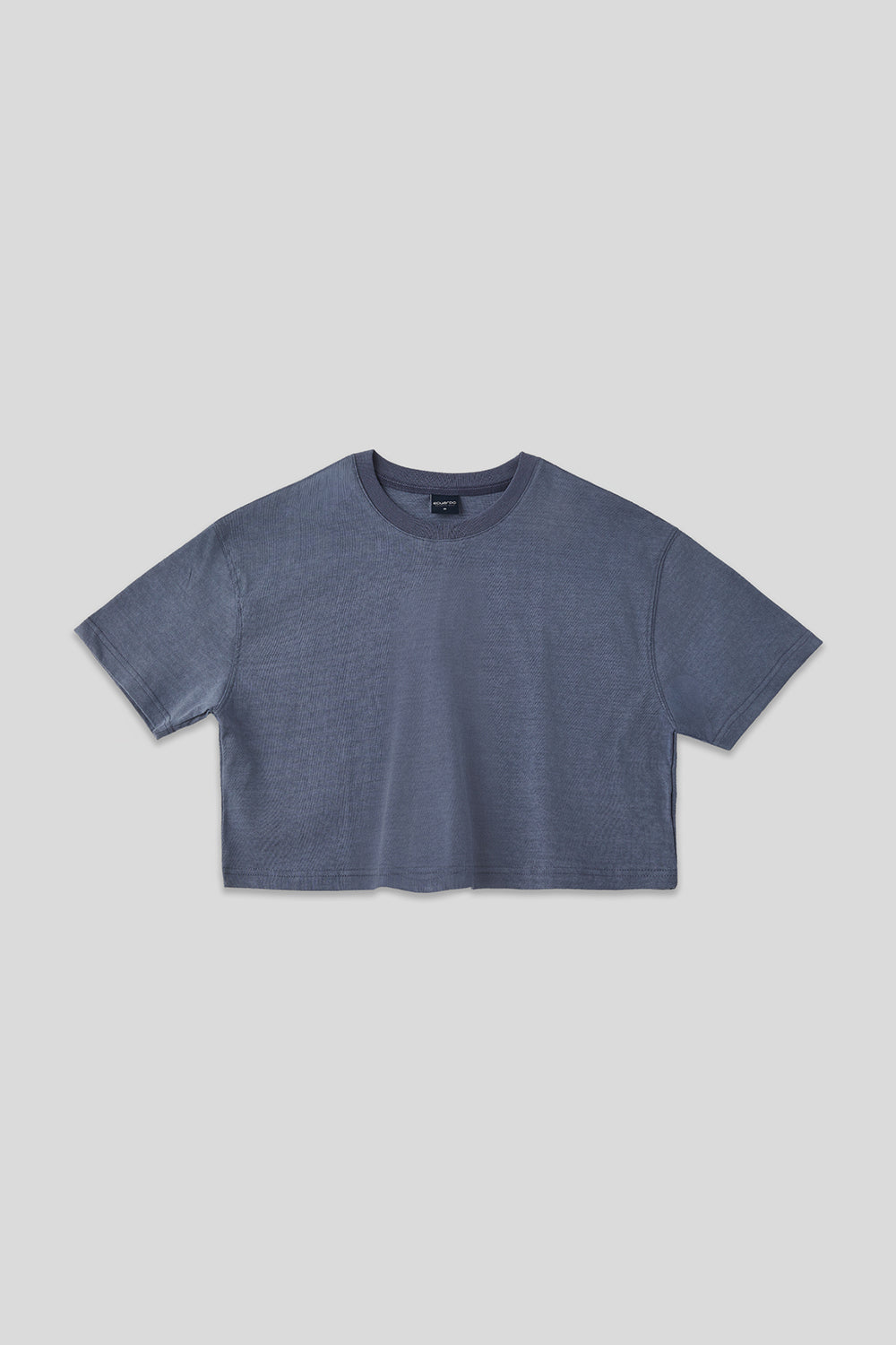 Women’s Semi-Oversized Pigment-Dyed Cropped Short-Sleeve T-Shirt