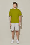 EDUARDO Men's Basic Short-Sleeve T-Shirt Semi Over Relaxed Fit Crew Neck Tee. (Cool Cotton Modal Blend)