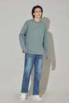 EDUARDO Men's T-Shirt Long-Sleeve Crew Neck Semi Over Relaxed Fit.