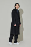 EDUARDO Men's Wool Cashmere Single Breasted Belted Classic Fit Overcoat.
