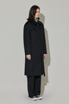 EDUARDO Women Belted Wool-Cashmere Single-Breasted Mac Balmacaan Long Coat.