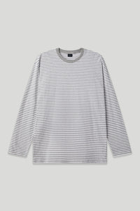 Men’s Semi-Oversized Striped Long-Sleeve T-Shirt