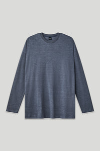 Men’s Oversized Pigment-Dyed Long-Sleeve T-Shirt