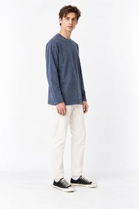 Men’s Oversized Pigment-Dyed Long-Sleeve T-Shirt