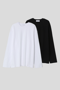 Men’s Relax Semi-Oversized Long-Sleeve T-Shirt – Classic Multipack