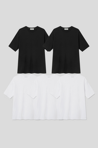 Men’s Relax Semi-Oversized Short-Sleeve T-Shirt – Classic Multipack