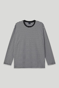 Men’s Semi-Oversized Striped Long-Sleeve T-Shirt