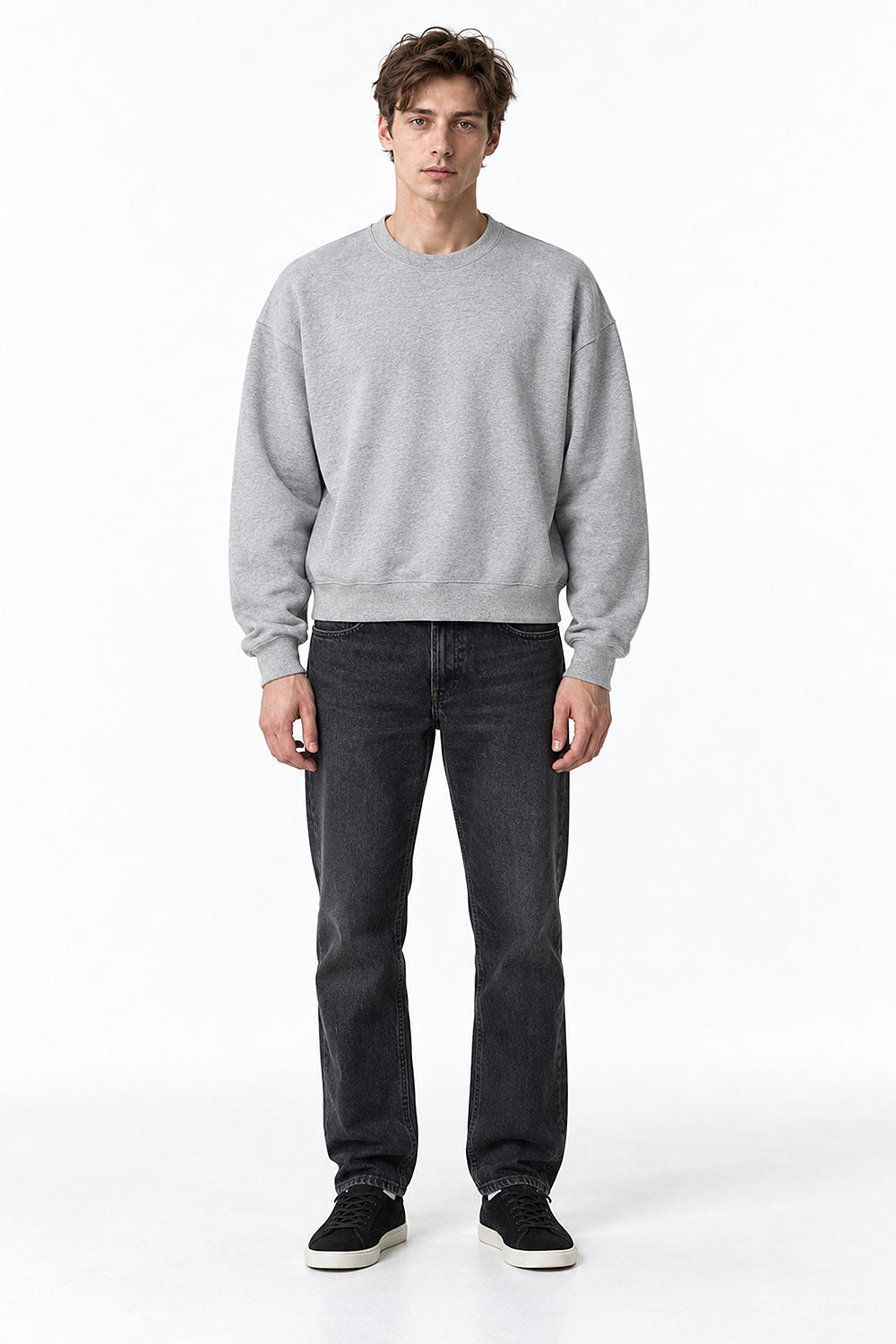 Men’s Oversized Soft Heavyweight Cropped Sweatshirt
