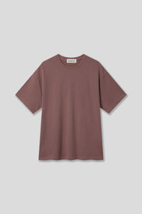 EDUARDO Women's Short-Sleeve Semi-Over Relaxed Fit Crewneck T-Shirt. (Cool Cotton Modal Blend)