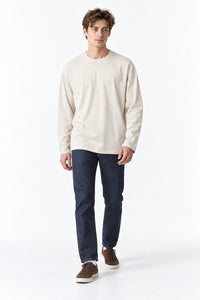 Men’s Oversized Pigment-Dyed Long-Sleeve T-Shirt