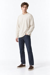 Men’s Oversized Pigment-Dyed Long-Sleeve T-Shirt