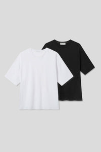 Men’s Relax Semi-Oversized Cropped Short-Sleeve T-Shirt – Classic Multipack