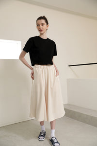 Women’s Normal Regular-Fit Cropped Short-Sleeve T-Shirt – Easy Multipack