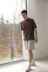 EDUARDO Men's Basic Short-Sleeve T-Shirt Semi Over Relaxed Fit Crew Neck Tee. (Cool Cotton Modal Blend)