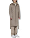 EDUARDO Men Single-Breasted Belted Cashmere Mac Balmacaan Long Coat.