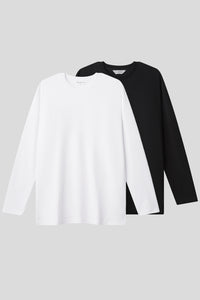 Men’s Relax Semi-Oversized Layering Long-Sleeve T-Shirt – Easy Multipack