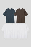 EDUARDO Men relaxed semi-overfit short-sleeved t-shirt, 5pack Second Collection.