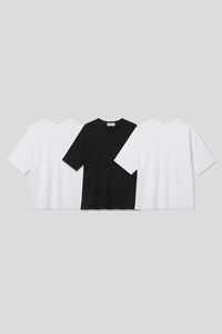 Men’s Relax Semi-Oversized Cropped Short-Sleeve T-Shirt – Classic Multipack
