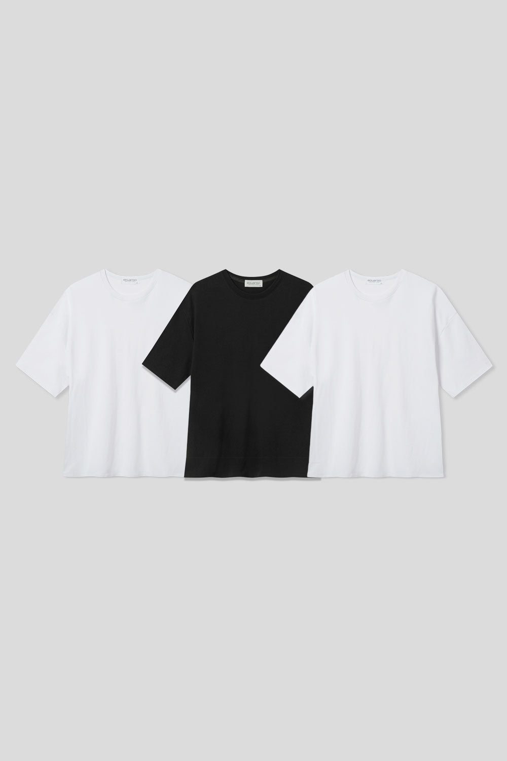 Men’s Relax Semi-Oversized Cropped Short-Sleeve T-Shirt – Classic Multipack