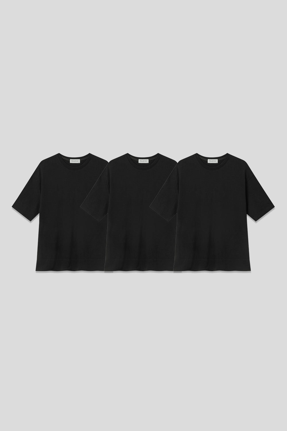Men’s Relax Semi-Oversized Cropped Short-Sleeve T-Shirt – Classic Multipack
