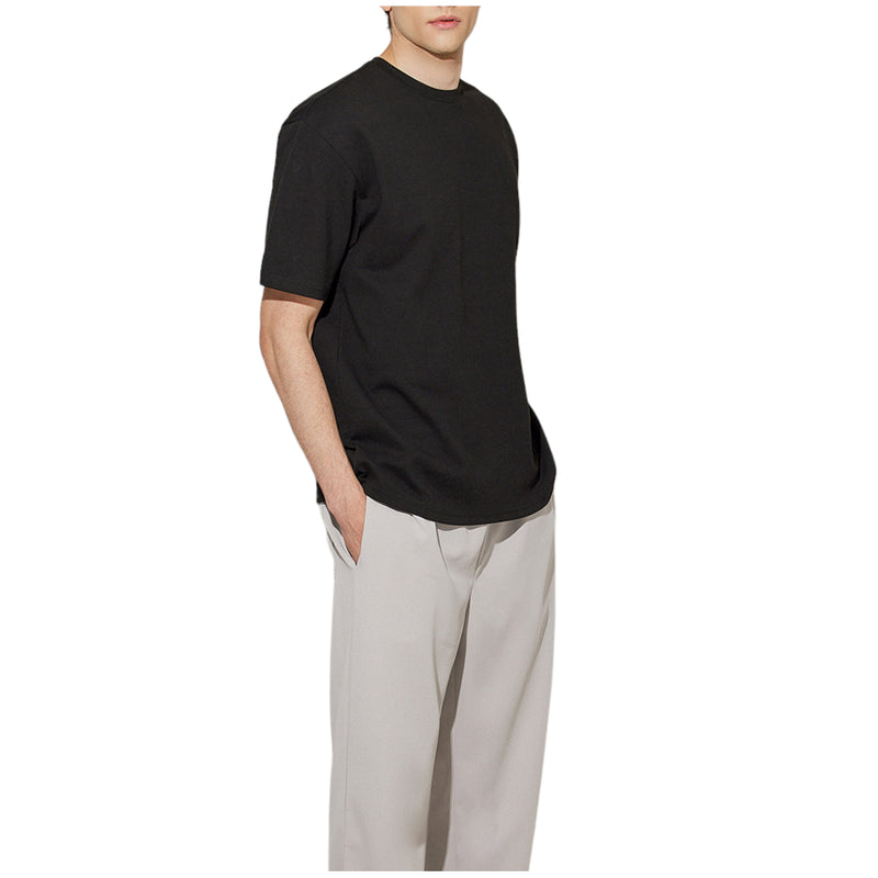 EDUARDO 3 Pack Men's Relaxed semi-overfit short-sleeved t-shirt multipack [Black]
