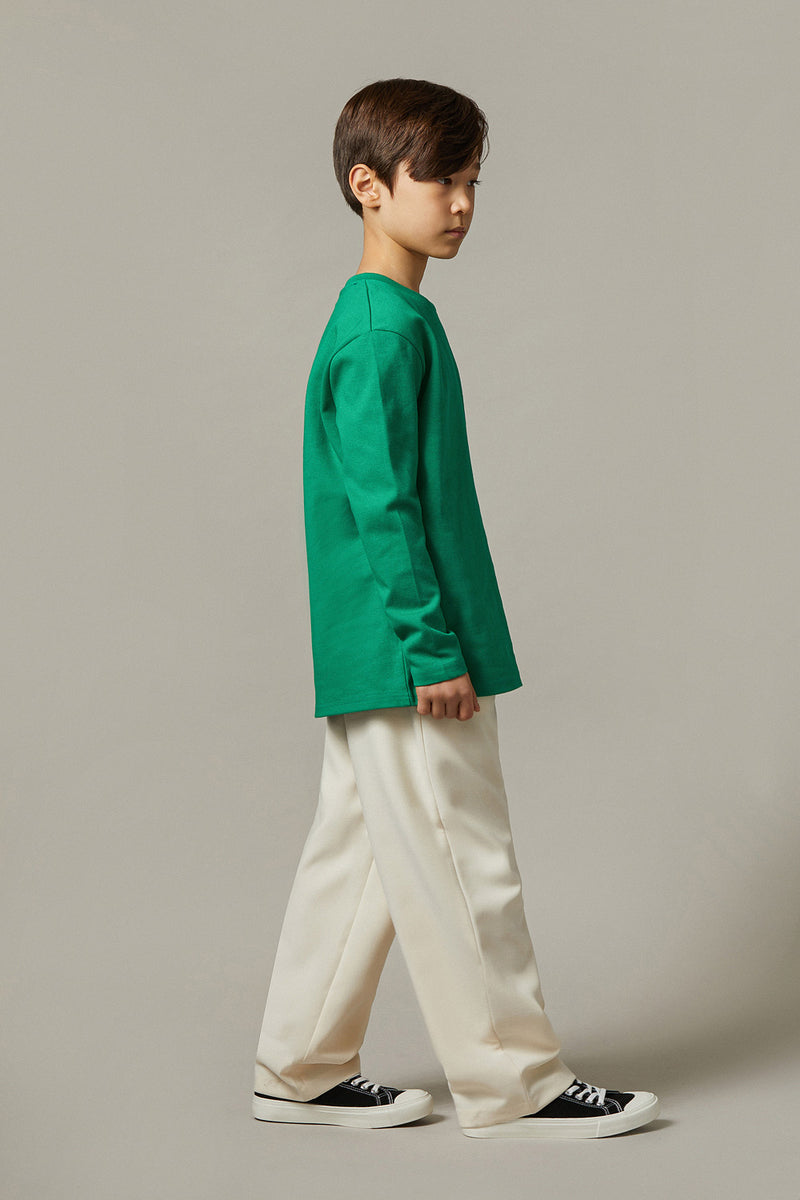 EDUARDO Youth Relaxed Semi-Over Fit Long Sleeve T-Shirt.