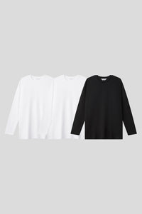 Men’s Relax Semi-Oversized Layering Long-Sleeve T-Shirt – Easy Multipack