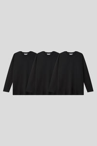 Men’s Relax Semi-Oversized Layering Long-Sleeve T-Shirt – Easy Multipack