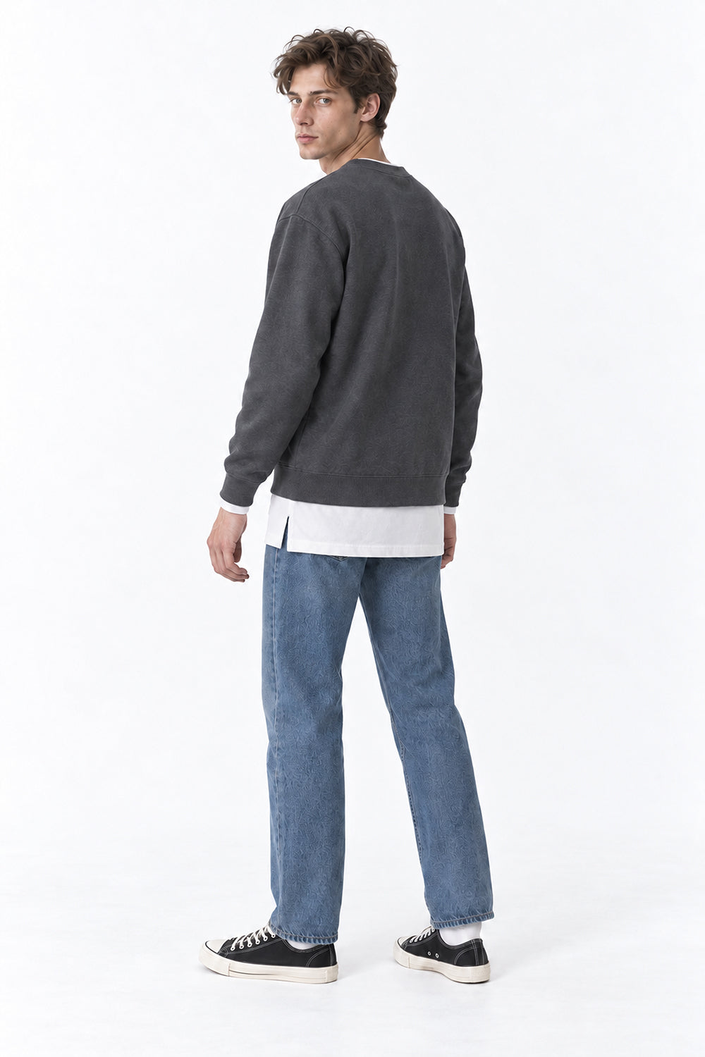 Men’s Relax Semi-Oversized Layering Long-Sleeve T-Shirt – Easy Multipack