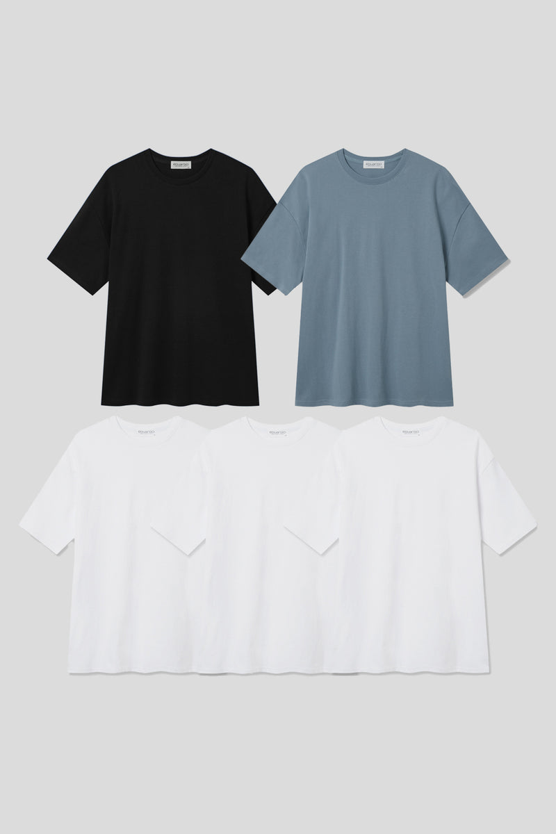 Luxe Comfort, Cotton Modal Blend Anyone Over Fit Short Sleeve T-Shirt Second Collection