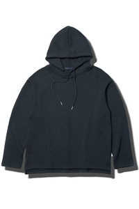 EDUARDO High density cotton solid minimal hoodie