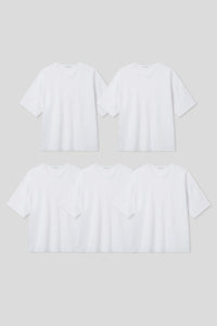 Men’s Relax Semi-Oversized Cropped Short-Sleeve T-Shirt – Classic Multipack