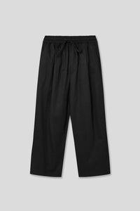 EDUARDO Cotton Drawstring Wide Fit Cropped Casual Pants for Men and Women.