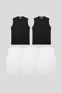 Men’s Normal Regular-Fit Layering Tank Top – Easy Multipack