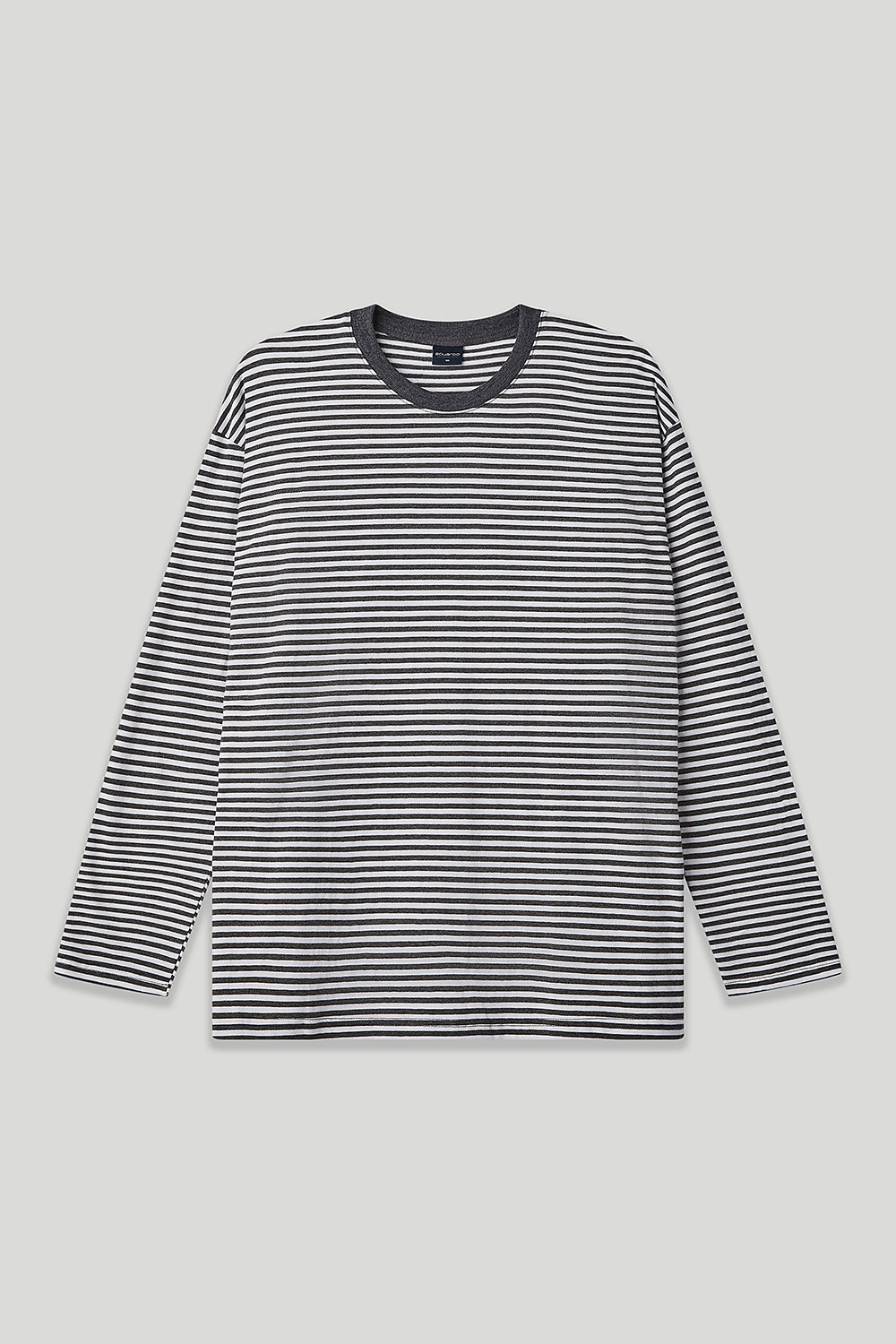 Men’s Semi-Oversized Striped Long-Sleeve T-Shirt