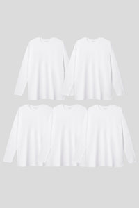 Men’s Relax Semi-Oversized Layering Long-Sleeve T-Shirt – Easy Multipack