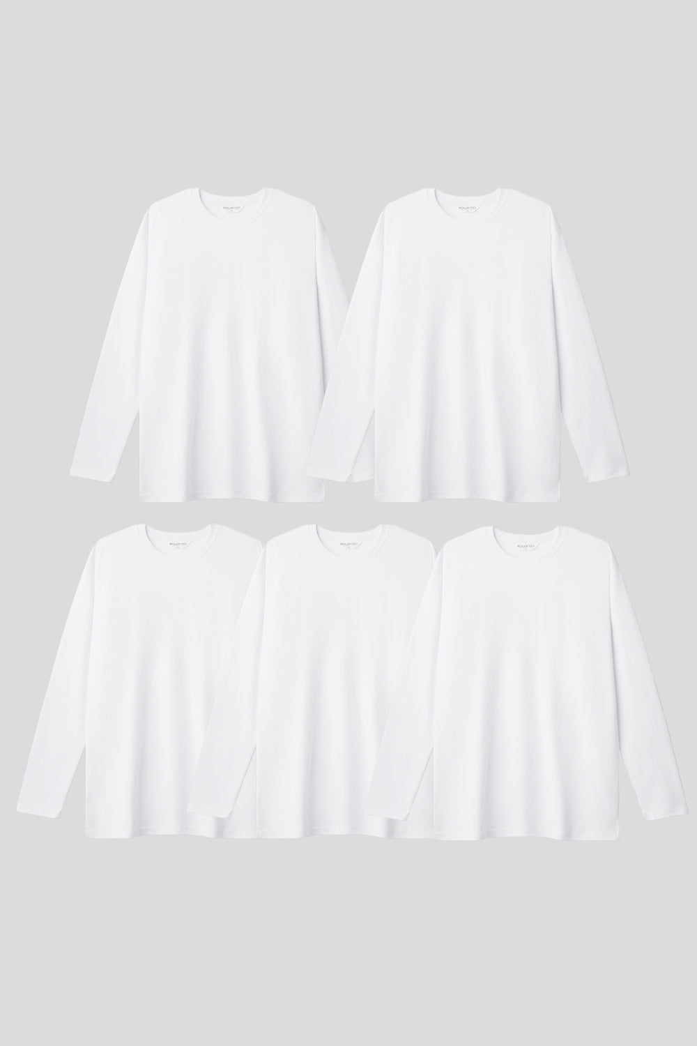 Men’s Relax Semi-Oversized Layering Long-Sleeve T-Shirt – Easy Multipack