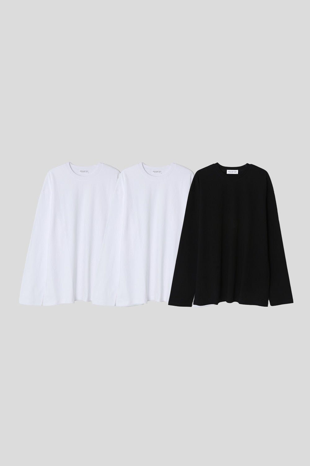 Men’s Relax Semi-Oversized Long-Sleeve T-Shirt – Classic Multipack