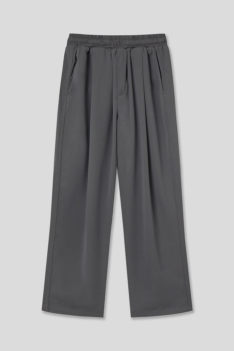 EDUARDO Men's Drawstring Elastic Waisted Wide Leg Trouser with Pockets.