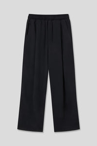 EDUARDO Men's Drawstring Elastic Waisted Wide Leg Trouser with Pockets.