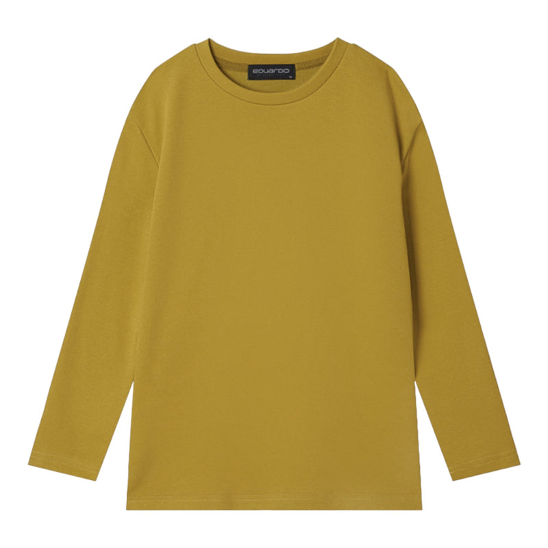 EDUARDO Youth Relaxed Semi-Over Fit Long Sleeve T-Shirt.