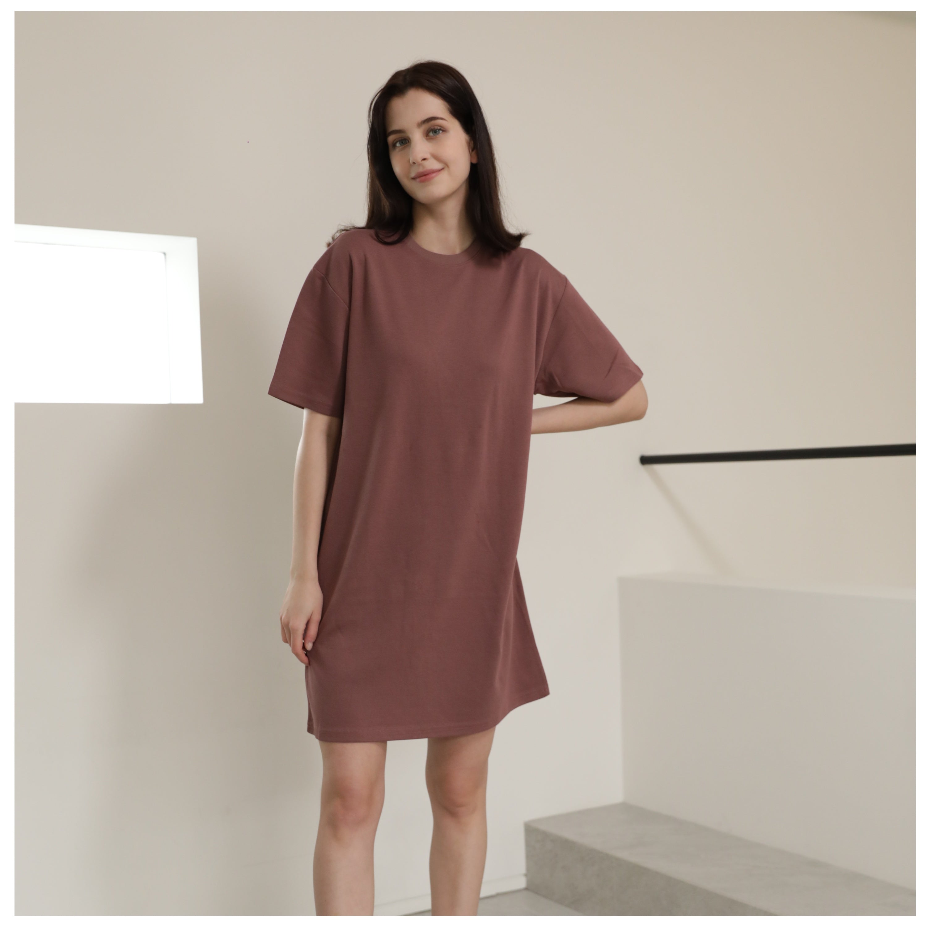 Semi fitted t shirt dress online