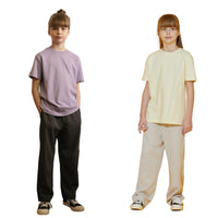 EDUARDO Children Unisex Short-Sleeve T-Shirt Semi Over Relaxed Fit Boys and Girls. (Cool Cotton Modal Blend)