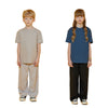 EDUARDO Children Unisex Short-Sleeve T-Shirt Semi Over Relaxed Fit Boys and Girls. (Cool Cotton Modal Blend)